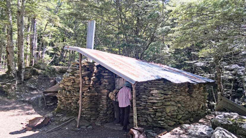 金鉱夫が住んでいた山小屋